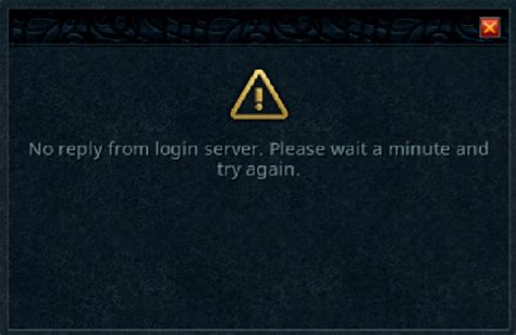 No reply from login server osrs. Twice in a row. Same, twice. Sounds like you’ve got a malformed login packet. malformed packet = 1 million gp boss deaths. I also have had this problem and tried solutions suggested on forums with no luck, but someone somewhere mentioned ultimate settings. 