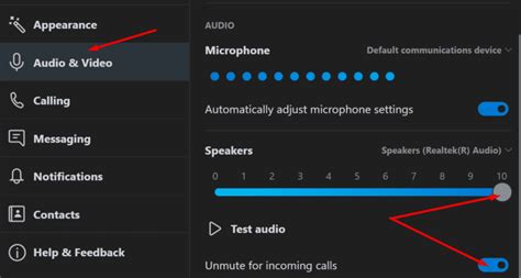 No sound on incoming skype video calls