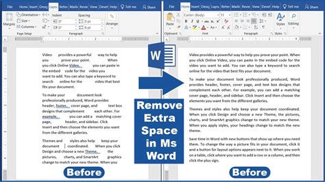 No spaces in word 2010