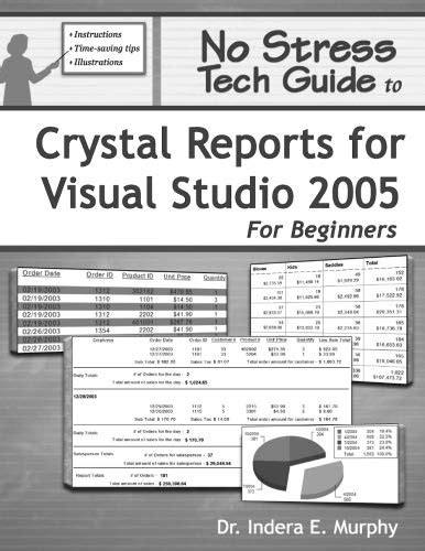 No stress tech guide to crystal reports for visual studio 2005 for beginners. - Sharp ar f15 ar f16 ar pn4 service manual.