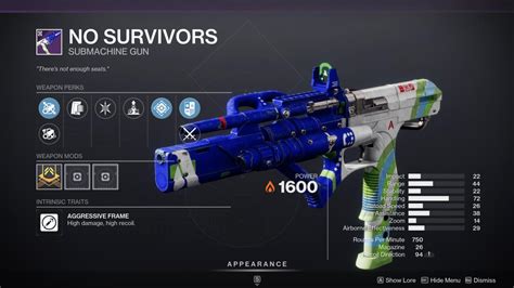 Jul 6, 2023 · All six of these weapons come with the Unsated Hunger origin trait, increasing the weapon's handling, reload speed, and stability when no abilities are charged. This season also brought back all six of the Drifter's original Reckoning weapons: Spare Rations, Bug-Out Bag, Outlast, Last Man Standing, Sole Survivor, and Just in Case. . 