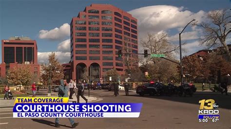 No threat to public after shooting reported outside El Paso County Courthouse, police say