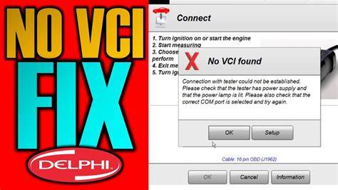 No vci found delphi.  SolutionVCI USB driver for WINODWS 8. Interface with Wi...