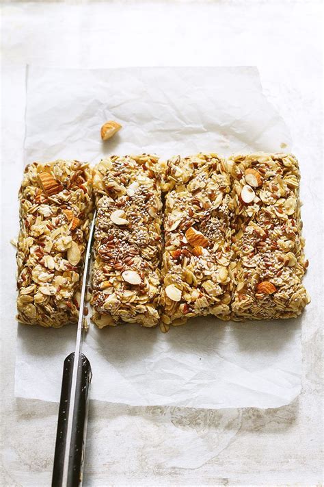 No-Bake Chewy Granola Bars With Almonds, Flax and Chia Seeds …