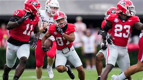 No. 1 Georgia romps 45-3 over Ball State behind Mews’ punt return TD, 3 interceptions