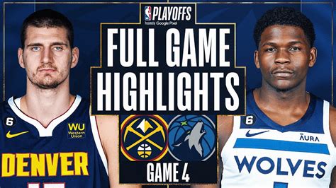 No. 1 Nuggets to face No. 8 Timberwolves in first-round playoff series
