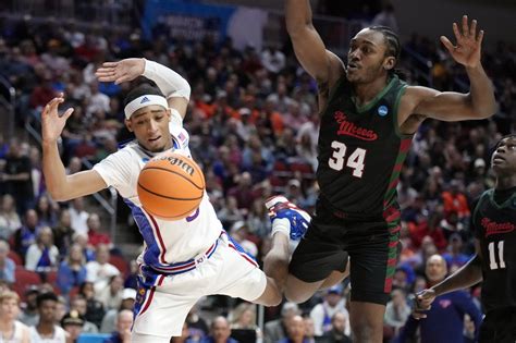 No. 1 seed Kansas cruises past Howard with Self still absent