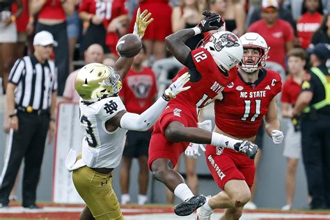 No. 10 Notre Dame’s game at NC State resumes in 2nd quarter after lengthy weather delay