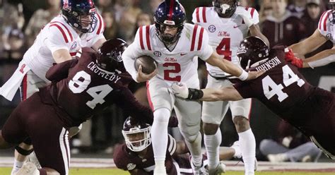 No. 12 Mississippi shuts down rival Mississippi State 17-7 to win Battle for the Golden Egg
