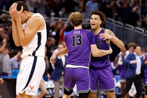 No. 13 seed Furman opens March Madness by beating Virginia