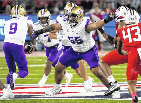 No. 2 Washington’s ‘nasty’ offensive line out prove West Coast football can out-tough Texas in CFP