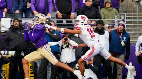 No. 5 Washington reached 10-0 for only the second time after beating No. 13 Utah 35-28