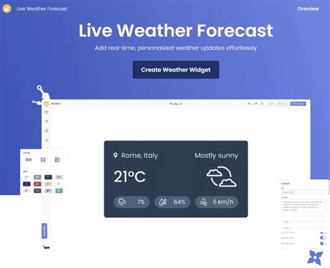 Noaa weather widget for website.  Easy to install.  The API was designed with a cache-f...