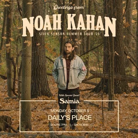 Noah khan website. October 27, 2022. New England’s own Noah Kahan put on a captivating show at a very sold out MGM Music Hall at Fenway in Boston. The tour is in support of his newest critically acclaimed album Stick Season which is a love letter to New England, embodying everything it means to be from a small town place like Vermont. 