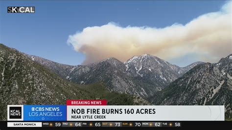 Nob Fire burns 160 acres in San Bernardino National Forest near Lytle Creek