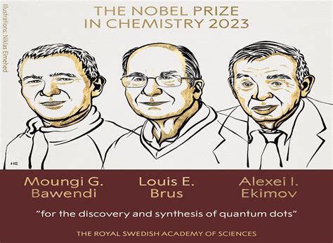 Nobel Prize in chemistry awarded to scientists Moungi Bawendi, Louis Brus and Alexi Ekimov for work on tiny quantum dots