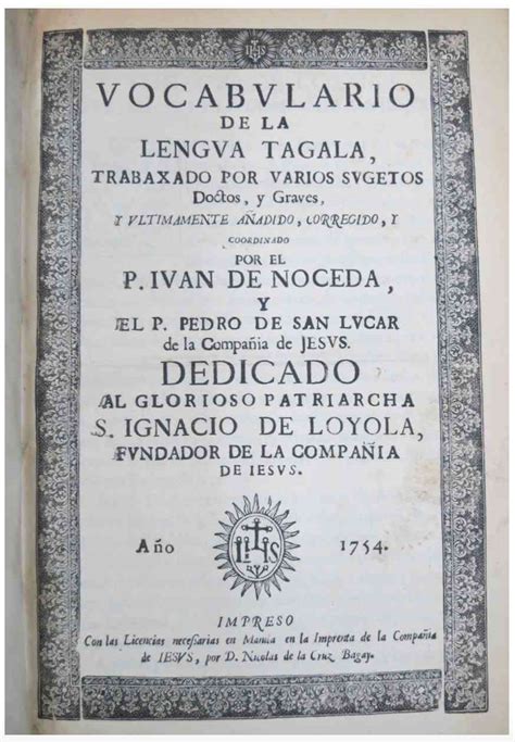 Noceda and Sanlucar's Vocabulario de