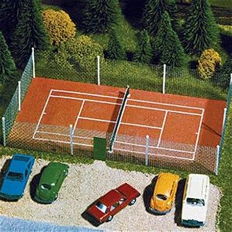 Noch Miniature Scenes Tennis Court w/Fence - HO-Scale #60580