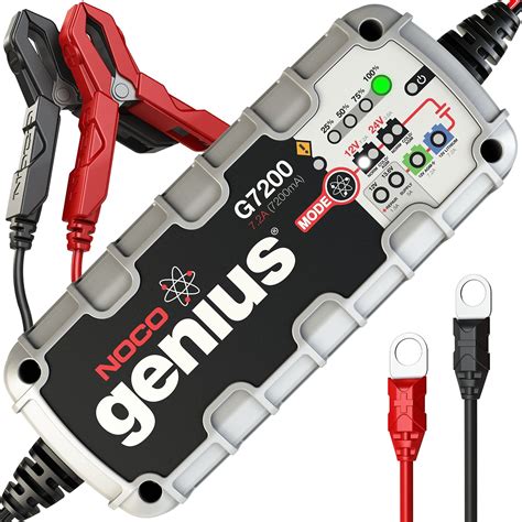 Noco genius battery charger. NOCO GENIUSPRO25, 25A Car Battery Charger, 6V, 12V and 24V Automotive Battery Charger, Battery Maintainer, Trickle Charger and Desulfator for AGM, Lithium, ... Do more with Genius - A multi-voltage charger - 6-volt (25-amps), 12-volt (25-amps), and 24-volt (12.5-amps) - for lead-acid automotive, marine, RV, and deep-cycle … 