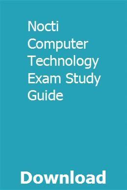 Nocti computer technology exam study guide. - Instructors manual for interpreting earth history a manual in historical.