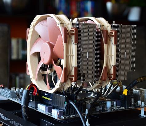 Noctua nh d15 ram clearance. Noctua's sites shows the clearance in single fan, and double fan installs: You can move the backside fan up if needed as well (as long as you have enough clearance in your case). You can also get the NH-D15S, and not really worry about adding a 2nd fan (or add a smaller 120mm fan if needed). 