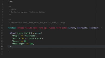 Node Form API Fields