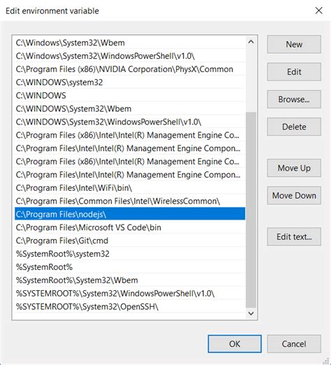 Node environment variables windows.  Feb 12, 2012 · The above line would set the envi...