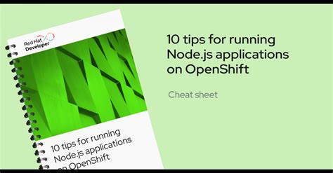 Node.js Cheat Sheet Red Hat Developer