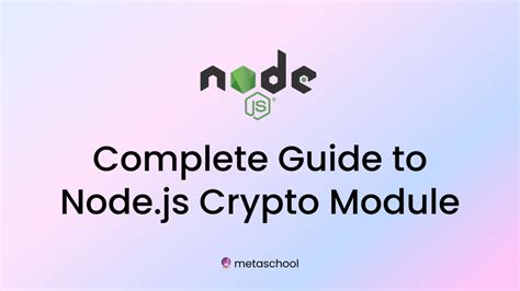 Nodejs crypto. js module that provides cryptographic functionality including: Hash functions (S...