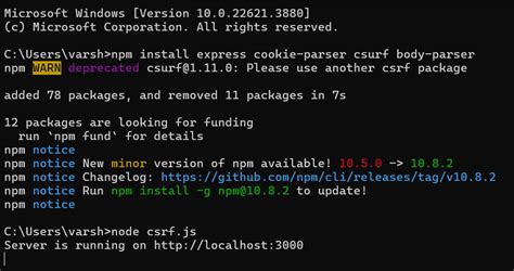 Nodejs csrf protection.  Latest version: 4.  We’ll look at real-world ...