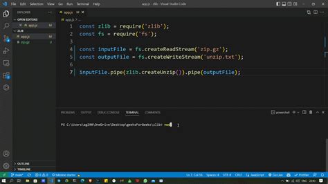 Nodejs unzip stream. 3, last published: a year ago.  Unzip is also an example...