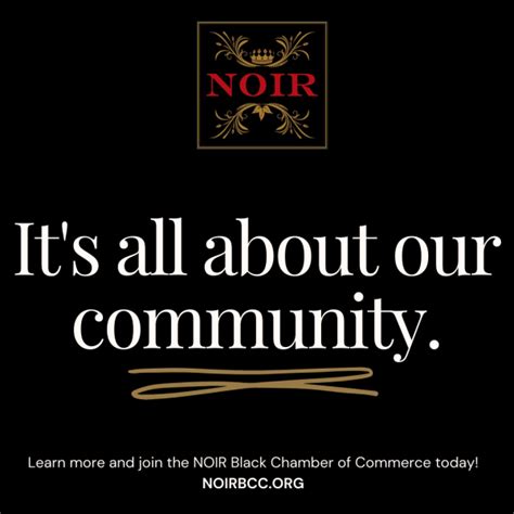 Noir Bcc NOIR BLACK CHAMBER OF COMMERCE INC.