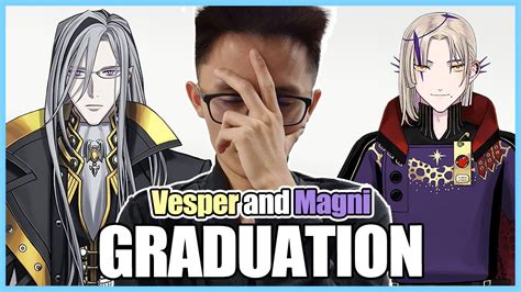 Noir vesper graduation. Vesper Noir (born: February 13, 1994 (1994-02-13) [age 30]) is an American former VTuber affiliated with hololive's first wave of male English-speaking VTubers, HoloTempus.[1] He debuted with Axel Syrios, Regis Altare and Magni Dezmond. Vesper's first video was uploaded on July 17, 2022. He debuted the week after on July 24, and held a chatting stream afterwards. The first game he played on ... 