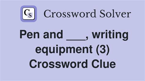 Noise From A Pen Unable To Write? Crossword Clue