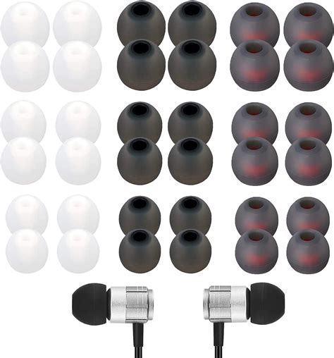 Noise Isolating Ear Tips Replacement Silicone Earbud …