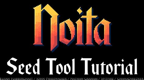 Noita tools and helpers. Seed info; Search For Seed; Live game helper (beta) or. If you want your name below, please reach out! A huge thank you to Noitool's supporters: …. 