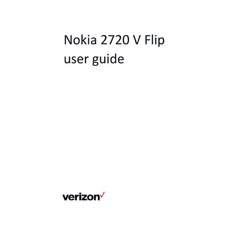 Nokia 2720 V Flip Phone User Guide teklib: tech doc library.