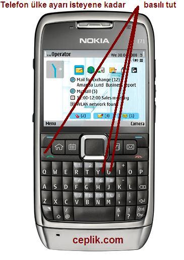 Nokia E71 Format Atma –. 