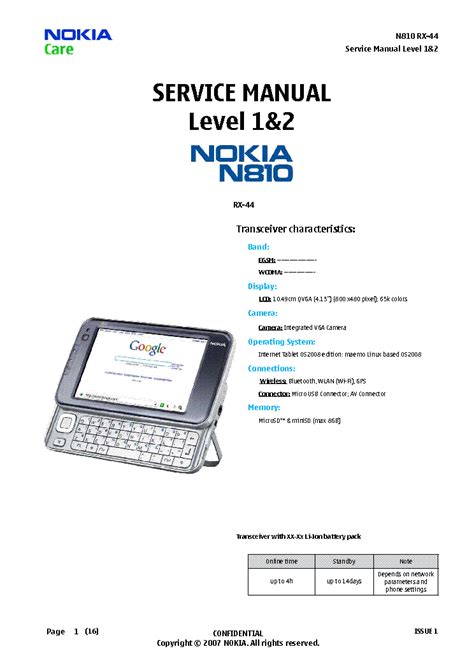 Nokia n810 service and repair manual. - Lg 32lb623d 32lb623d tf led tv service manual.