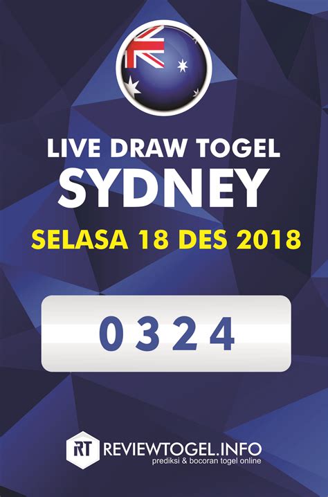 Nomor pengeluaran sydney hari ini 2018. Wajib hadir.