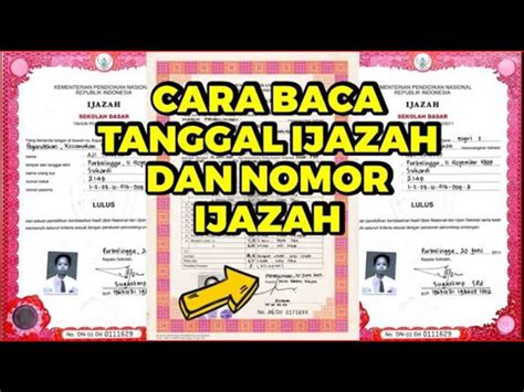 Nomor sttb ijazah sd yang mana.  HOW TO VIEW THE DATE AND DIPLOMA NUMBER FOR ...