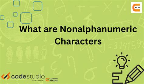 Non Alphanumeric Characters Examples
