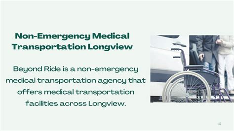 Non Emergency Medical Transportation in Longview, WA