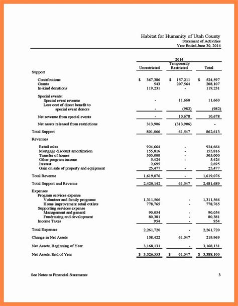 Non Profit Balance Sheet Template Excel For Your Needs