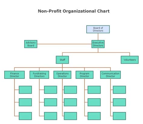 Non Profit Org Chart Sample EdrawMax Templates