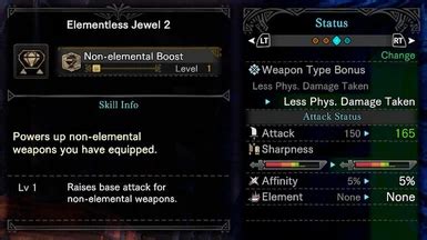 Non elemental boost mhw.  The skill only This is the page for the Non-e...