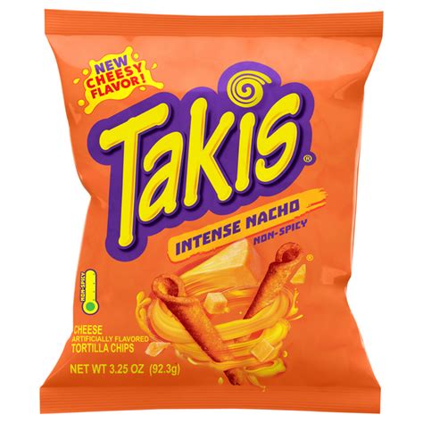 Non spicy takis. Takis Intense Nacho 40 pc / 1 oz Multipack, Cheese Flavored Non-Spicy Cheesy Rolled Tortilla Chips $23.49 $ 23 . 49 ($0.59/Ounce) Get it as soon as Monday, Feb 19 