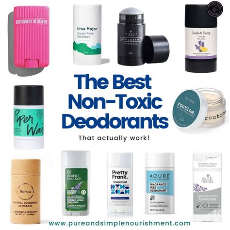 Non toxic deodorant. Bring to a boil on medium heat and stir until beeswax and shea butter are in liquid form. Remove from heat, then add baking soda, bentonite clay, arrowroot powder, and essential oils. Mix well. Pour liquid mixture into a silicone muffin mold or a 5 oz. container, such an empty deodorant container. 