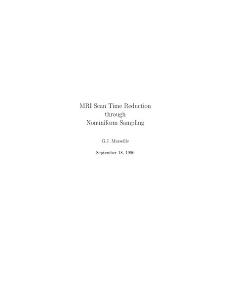 Non-Cartesian MRI Scan Time Reduction Through Sparse Sampling