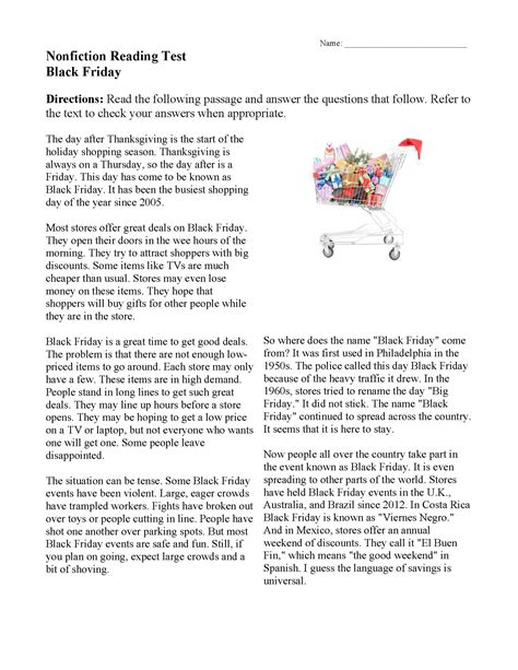 Nonfiction Passages Functional Texts Reading Comprehension Ereading Worksheets